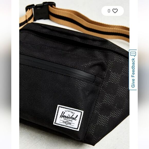 HERSCHEL SUPPLY CO. BLACK SLING BAG - NWOT - Picture 2 of 13